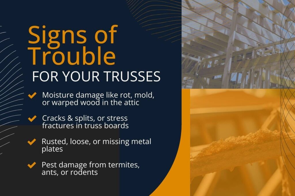 roof truss signs of damage