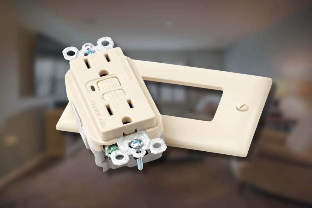 how to fix stuck reset button on gfci outlet