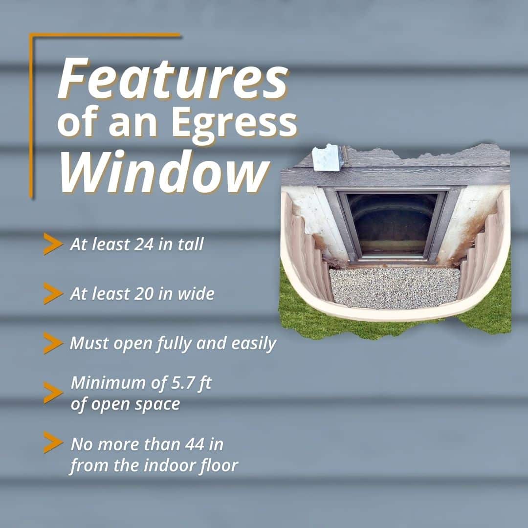 features of an egress window