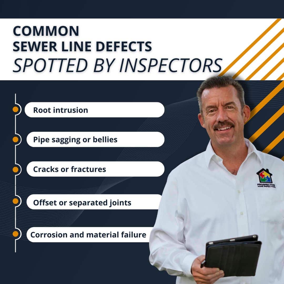 common sewer line defects