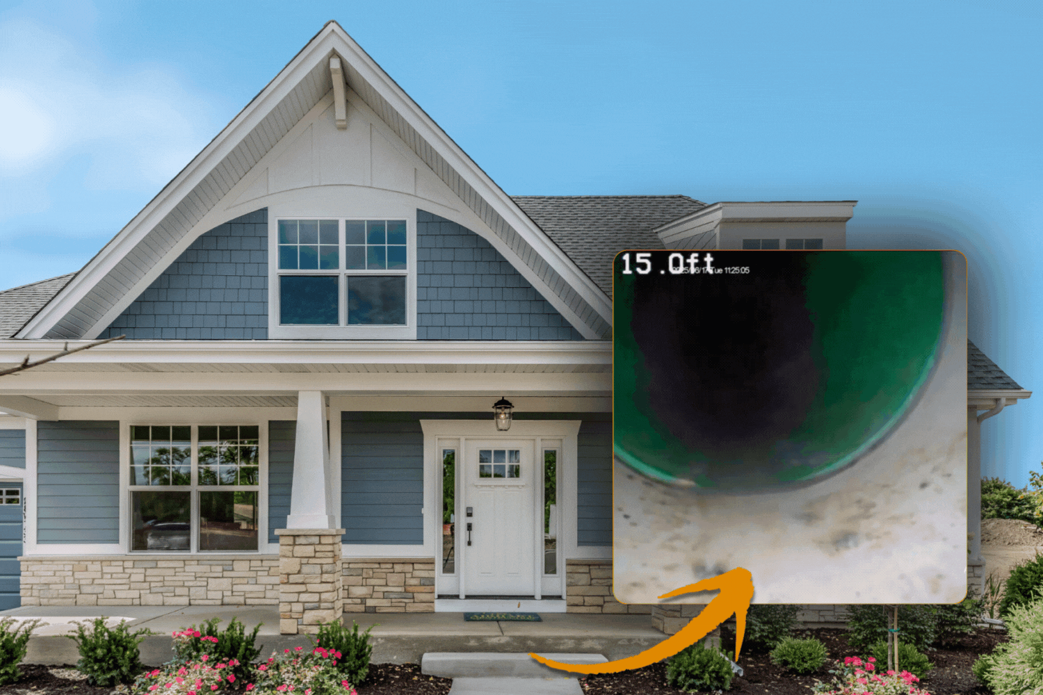 sewer line recording from prospective