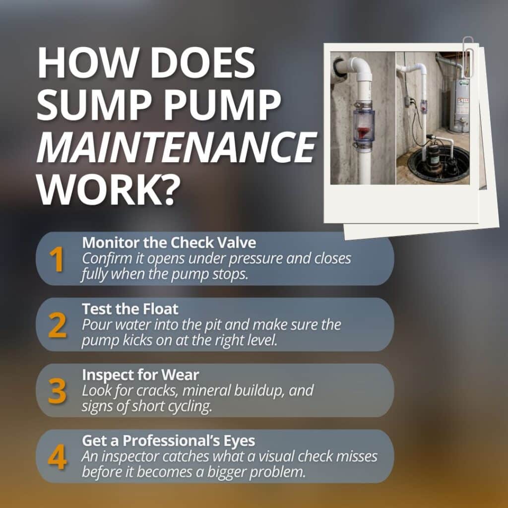 sump pump check valve maintenance